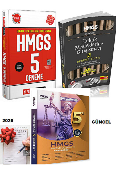 Yetki Yayıncılık Yetki+Pegem+Savaş Yayınları 2026 HMGS 15 Deneme Seti (NOT DE...