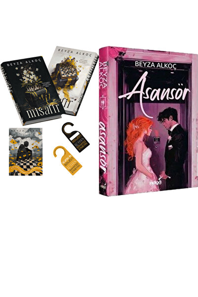 İndigo Kitap Misafir Ciltli ve Asansör Ciltli (Beyza Alkoç) 2'li Set
