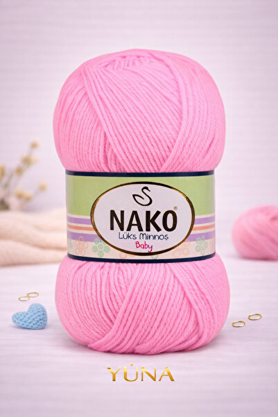NAKO Luxury Minnoş Knitting Yarn 1158 Pink