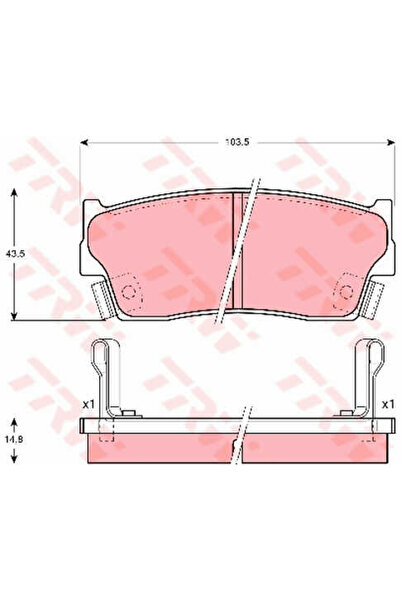 TRW Brake pad set, disc brake GDB3183
