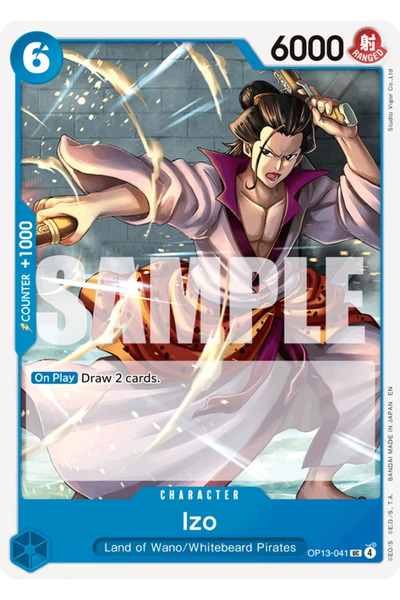 Bandai TCG بطاقة ألعاب مرخصة من ون بيس إيزو OP13-041 (EN)