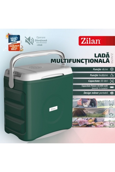 Zilan Lada Frigorifica Portabila ZLN4759, 33L, acumulator 10.000mAh, racire/i...