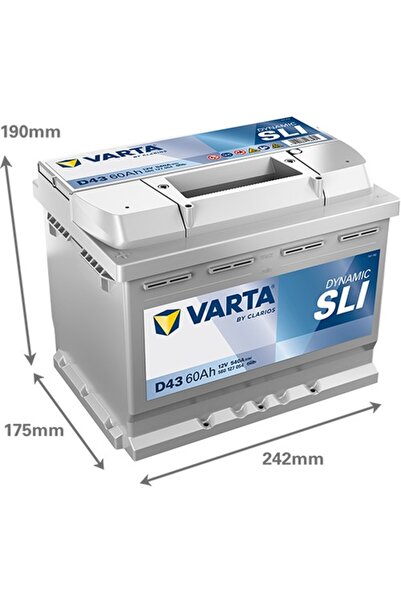 Varta Baterie auto D43 Dynamic SLI 60Ah 12V 560127054K262