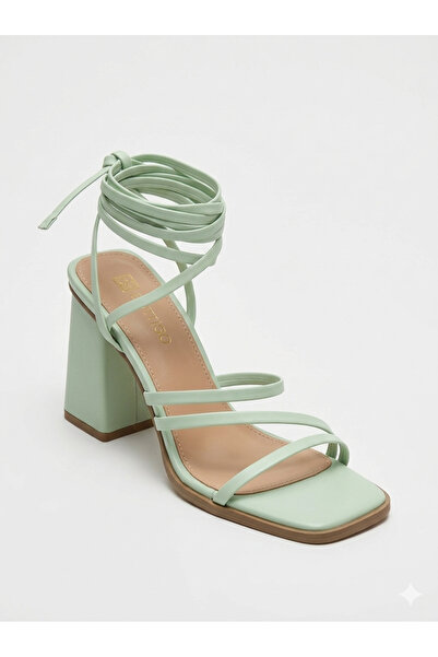 Butigo Int1223Y063 3Fx Women's Light Green Heeled Shoes