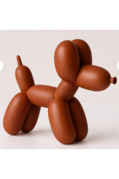 vetria KAHVERENGİ-SARI-MAVİ-YEŞİL Balon Köpek Biblo – PLA Dekoratif Heykel, M...