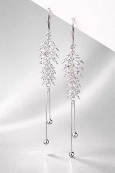 Zenso Elysian Wings Silver Earrings with Crystals
