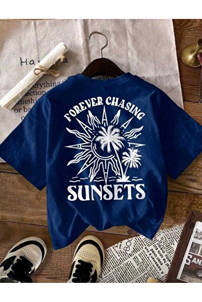 DİVİN Sun Model New Season Printed Fabric Oversized Tshirt