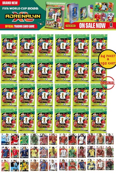 TOYFEST World Cup Fifa 2026 Panini Adrenalyn XL Collection Card Booster 24 Pa...