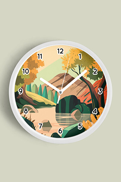 JHAAR Abstract - Boem - Natură - Ceas de perete modern cu vedere la mare - 35...