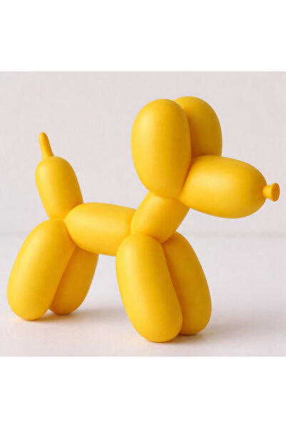 vetria KAHVERENGİ-SARI-MAVİ-YEŞİL Balon Köpek Biblo – PLA Dekoratif Heykel, M...