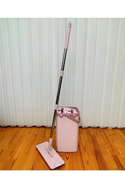 Saule Gül Kurusu Sihirli Mop Çift Kovalı Yer Duvar Silme Flat Tablet Mop Sıkm...