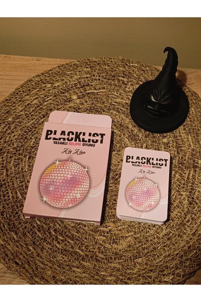 Paganca Blacklist Banned Word Game for Girls – 50 Cards with Pouch Gift |   Fun Group & Party Game