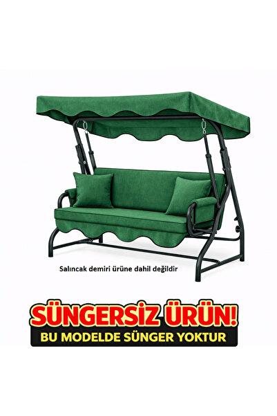 batu tekstil 3 Kişilik Salıncak Minderi Takımı SÜNGERSİZ- Salıncak Oturma Kıl...