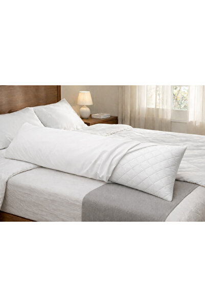 White Dove Comfortable long sleeping Cushion with white cotton Cushion , 120cm