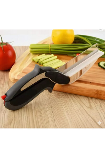 Euro Pink 1 Adet Kendinden Doğrama Tahtalı Pratik Meyve ve Sebze Kesme Makası