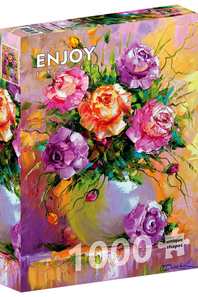 Enjoy Puzzle Puzzle 1000 piese Buchet de trandafiri Enjoy