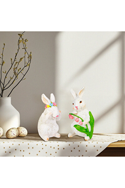 OEM Decorațiune de Paște - iepuraș - 2 modele - 7,5 x 7,2 x 14,5 cm
