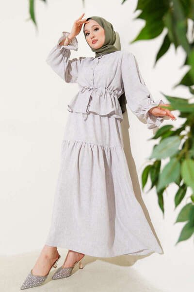 VOLT CLOTHİNG Waist Tunnel Ruffled Skirt Double Set