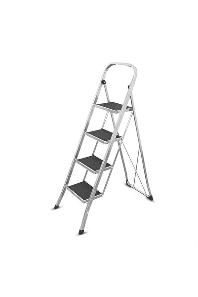 SGS PLUS Sgs1134 Slimstep 4 Basamak Ev Tipi Geniş Basamaklı Metal Merdiven 15...