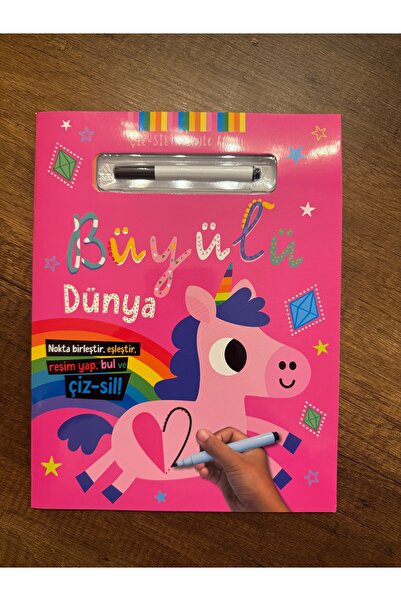 İndigo Kitap İndigo Çocuk Çiz–Sil Aktivite Kitabı - Büyülü Dünya