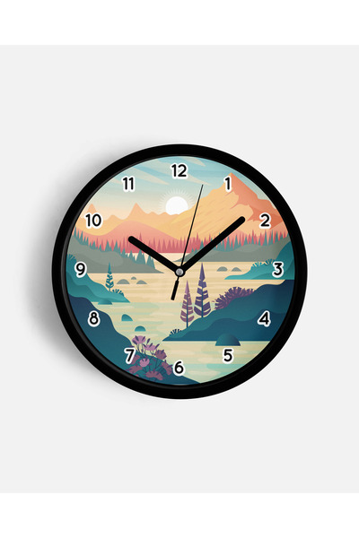 JHAAR Abstract - Boem - Natură - Ceas de perete modern cu vedere la mare - 35...