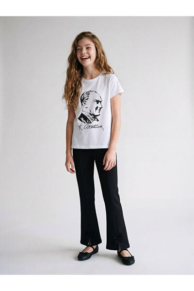 LC Waikiki تي شيرت بناتي مطبوع عليه ستايل ساهايبرز زيرو روبا ياكا أتاتورك من ...