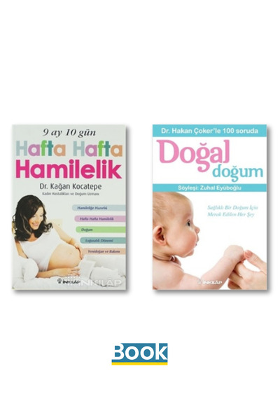 İnkılap Kitabevi Hamilelik Kitap Seti / 9 Ay 10 Gün Hafta Hafta Hamilelik - D...
