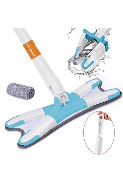 Saule Kendinden Sıkmalı X Mop Yer Duvar Cam Silme Mopu Yedek Bezli Temizlik F...