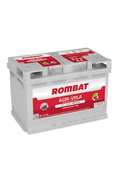 Rombat Baterie auto AGM VRLA 80AH 12V 5801240080