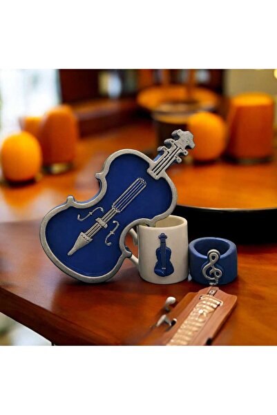 e&e süs dükkanı Special Design Violin Figured Coffee Cup Model