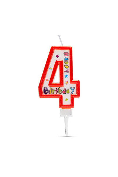 FAMİLY Lumanare tort, dimensiune 6,5x4 cm, numar 4