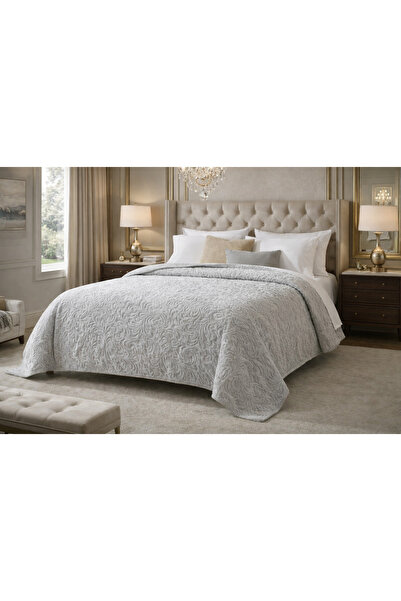 cmn home Embossed Patterned Soft Blanket Double Soft Textured Modern Bedsprea...