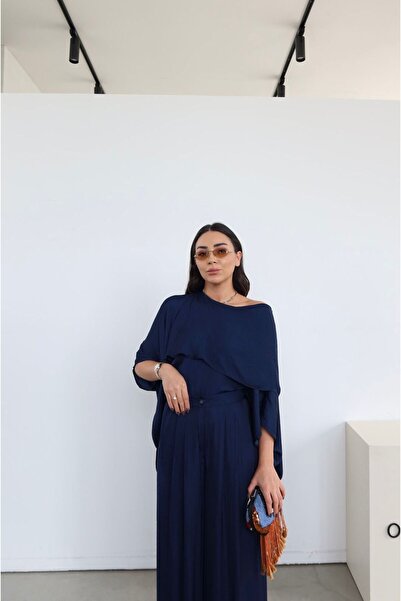 ALVOR Asymmetrical Cut Oversized Blouse Trouser Set