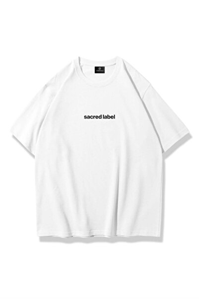 Trendiz Unisex Sacred Label Tshirt Beyaz