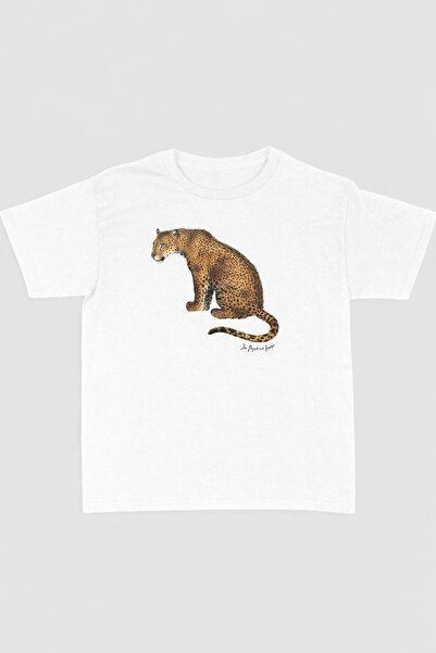 Violon White Cheetah Figured T-Shirt