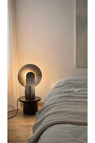 essuchouse Montrose aydınlatma paslanmaz metal masa ve gece lambası çelik ayd...