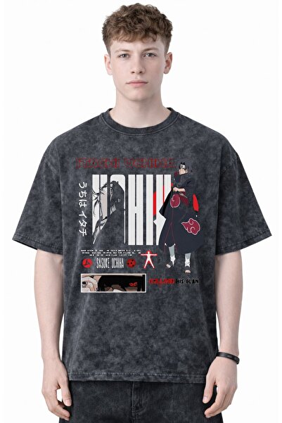 SEVBANO Itachi Uchiha Sasuke Uchiha Naruto Anime Printed Unisex Oversized Vin...