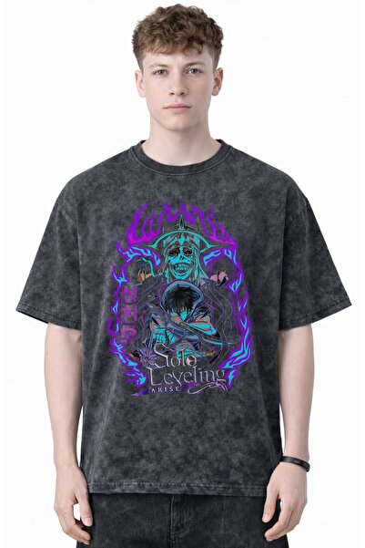 SEVBANO Dizajn Solo Leveling Arise Sung Jin Woo Anime T-shirt sa printom, uni...