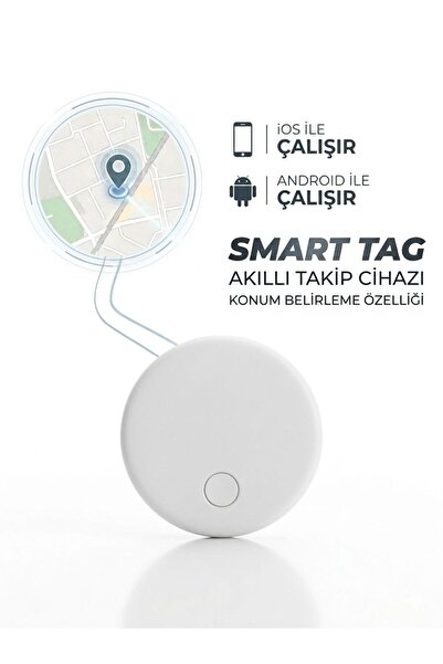 Kozmik Aksesuar SMART TAG - AKILLI TAKİP CİHAZI İOS & ANDROİD UYUMLU GPS ANLI...