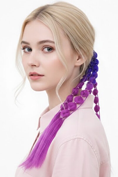 CAŞ DEKORASYON Ljubičasta gumica za kosu