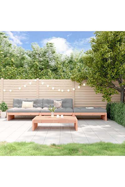 Concept Garden furniture set with cushions, 4 pieces, solid douglas fir