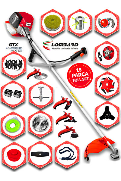 Cros LOMBARD İtaly BRAVENTO 628 X Seri Yan Tırpan+ Akrobat Çapalama + Toprak ...