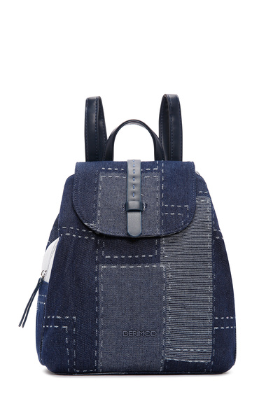 Derimod Γυναικείο Μπλε Τζιν Ύφασμα Σακίδιο πλάτης 26SBD24406F