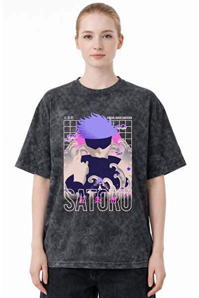 SEVBANO Gojo Satoru Jujutsu Kaisen Anime Printed Unisex Oversized Vintage Was...