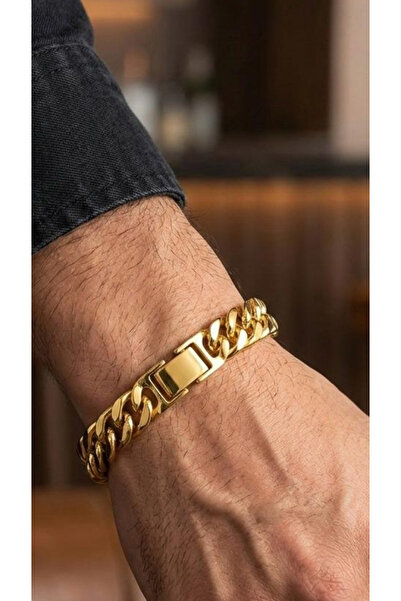 Wind Silver Kalın Tasarım Erkek Bileklik 925 Ayar