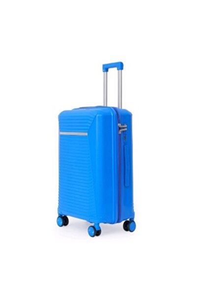 AMERICAN LUGgAGE Hard-Shell Suitcase — Electric Blue | Anti-Theft Zipper | 36...