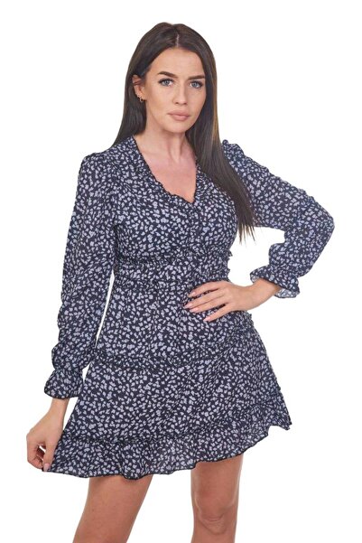 Kesi Sukienka z ozdobnymi falbankami czarna