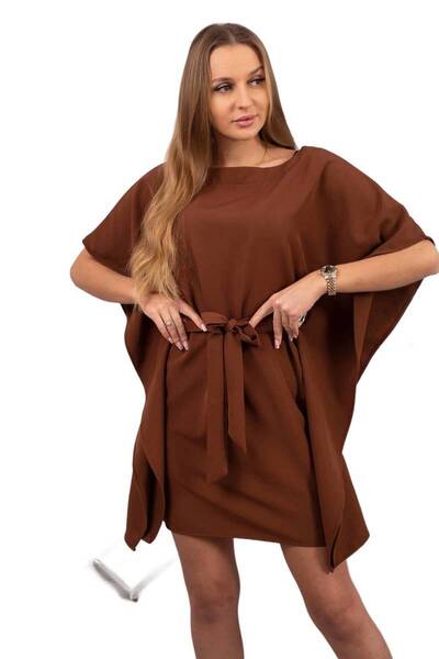 Kesi Sukienka nietoperz Oversize brązowa