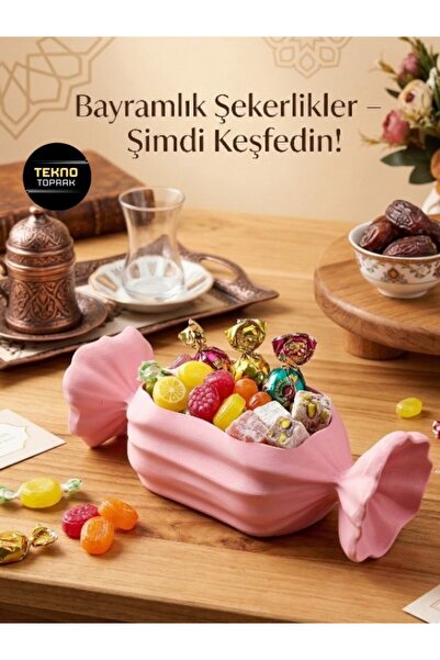 tekmation Premium Kristal Kesim Bayram Şekerliği, Bayram Şekerlik (Plastik) 2...