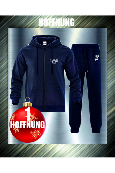 HOFFNUNG Unisex Casual Tracksuit Set Gym Hoffning Outdoor Full Zip
